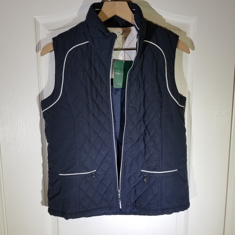 NEW WITH TAGS GREEN LAMB WINDBARRIER VEST SIZE 8US